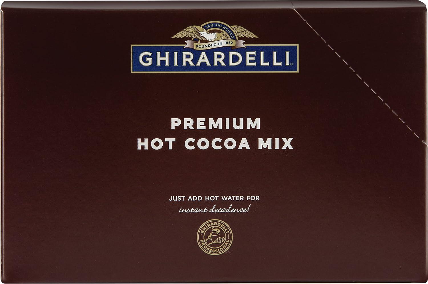 Ghirardelli Premium Hot Cocoa Envelopes, Rich chocolate, 22.7 Ounce (Pack of 15)