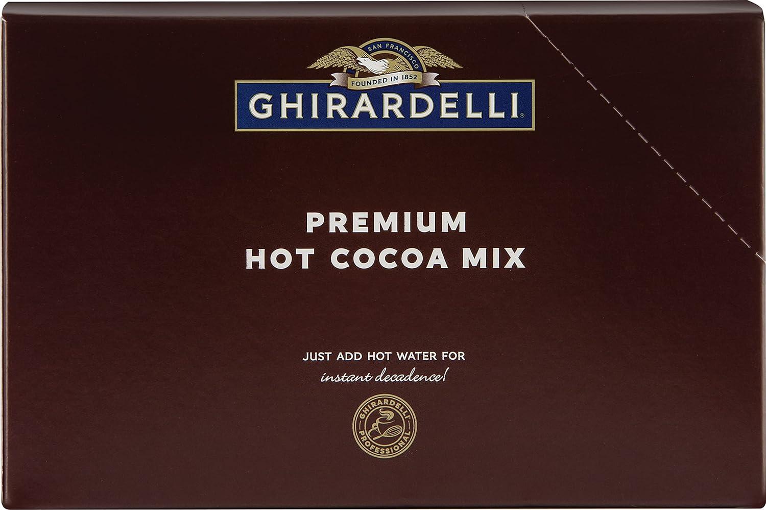 Ghirardelli Premium Hot Cocoa Envelopes, Rich chocolate, 22.7 Ounce (Pack of 15)