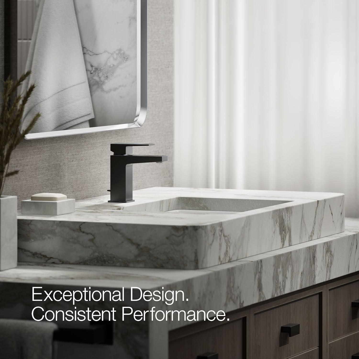 Kohler Honesty Single-Handle Bathroom Faucet with Pop-Up Drain Assembly, One Hole Bathroom Sink Faucet, 1.2 gpm