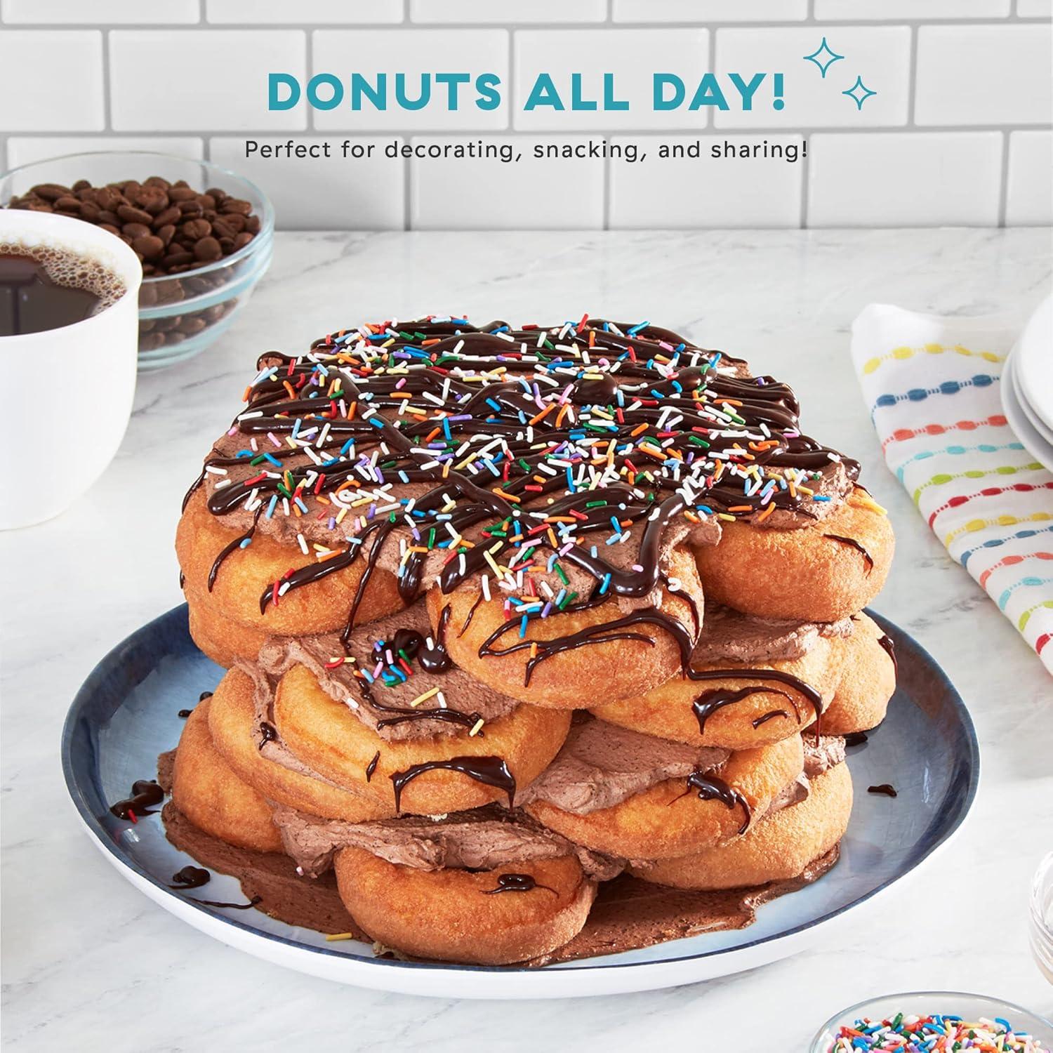 Delish By Dash Donut Maker for Snacks, Dessert, and More - Red