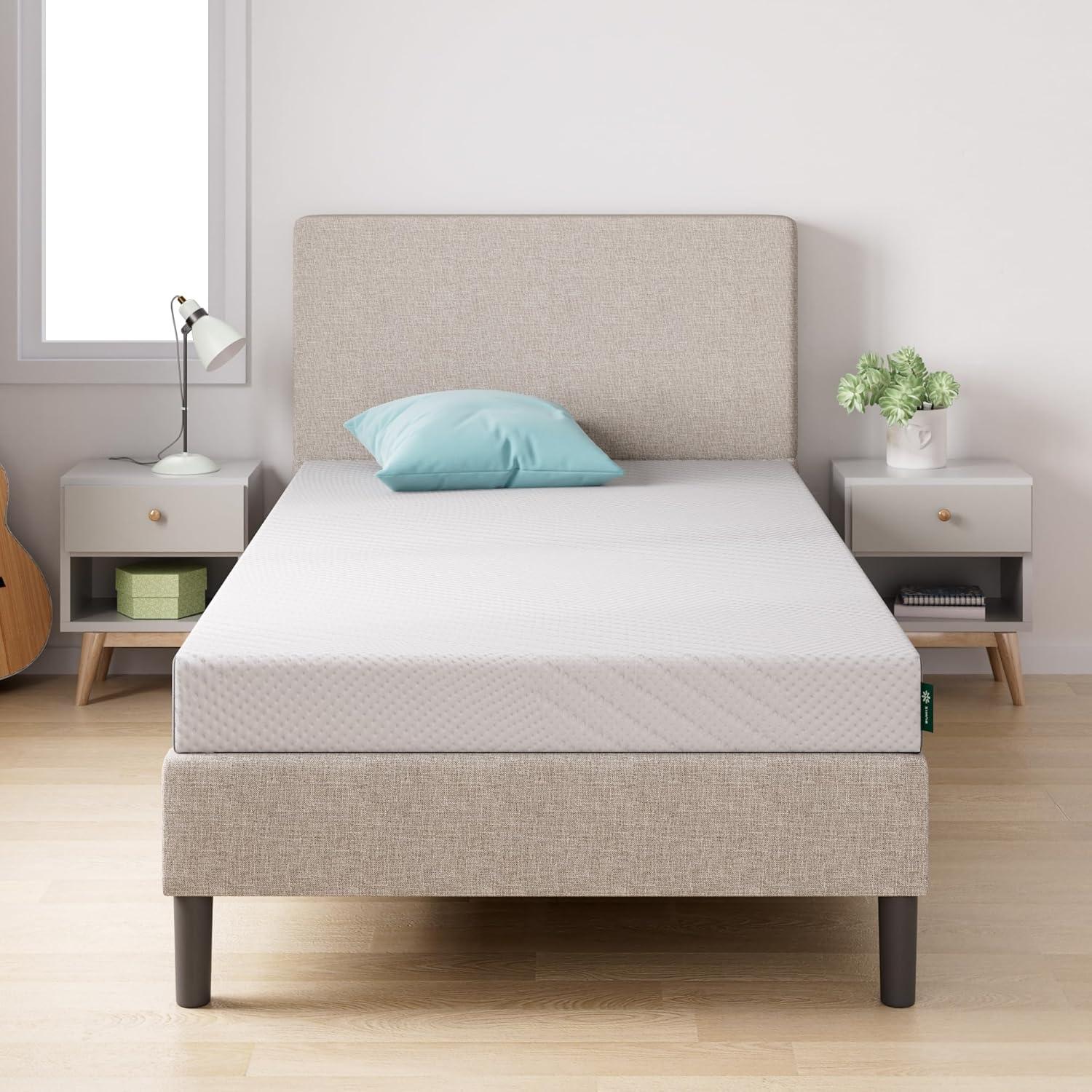 Twin White Cooling Essential Memory Foam Mattress