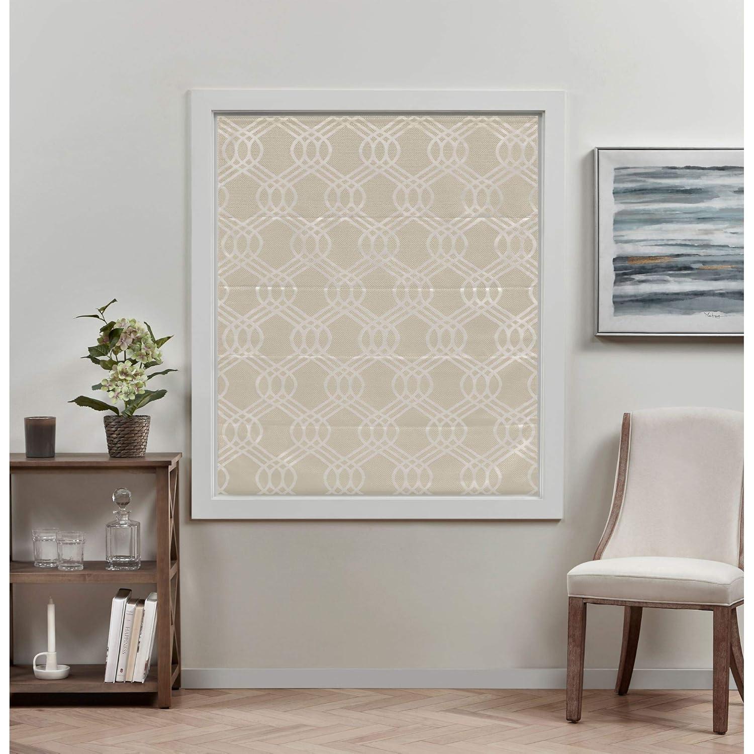 Amalgamated Textiles Exclusive Home Prague Trellis 100% Blackout Roman Shade