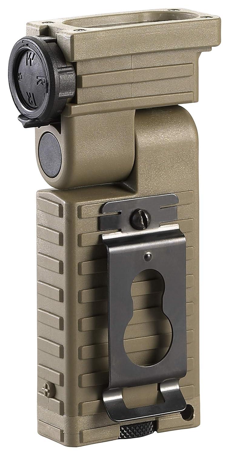 Streamlight 14032 Sidewinder 55-Lumens LED Military Flashlight with (2) AA Alkaline Batteries in Box, Coyote