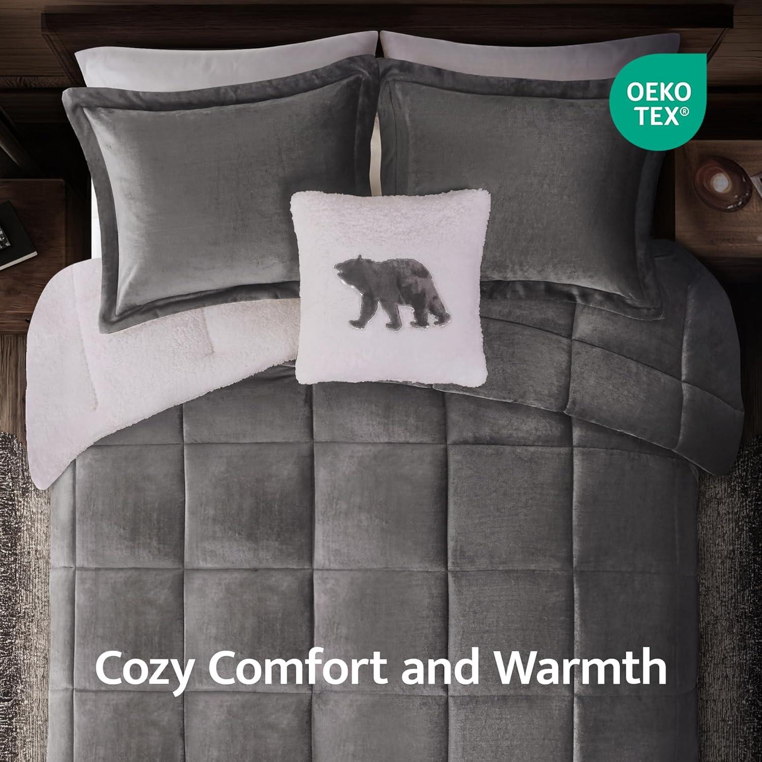 Woolrich Woolrich Alton Plush to Sherpa Down Alternative Comforter Set