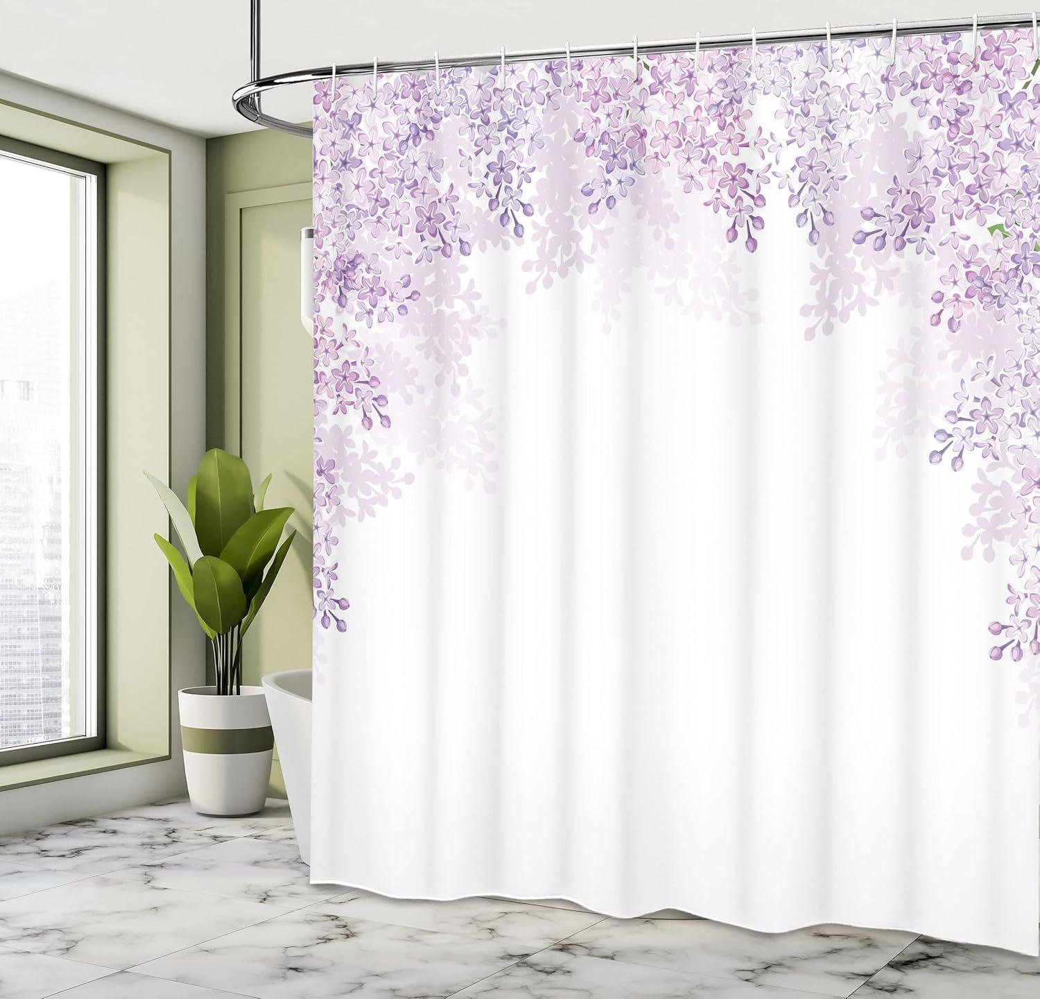 Shower Curtain with Hooks Included