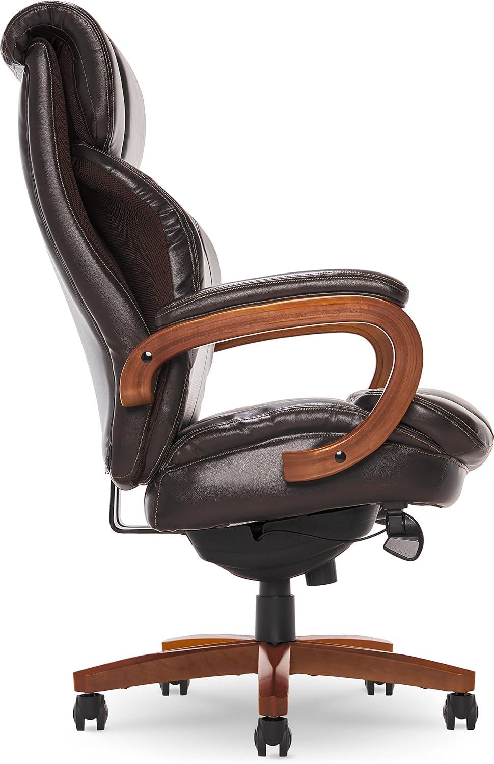 La-Z-Boy Big and Tall Trafford Executive Office Chair with AIR Ergonomic Support Technology, High Back Ergonomic Chair with Lumbar Support, Bonded Leather & Reviews | Wayfair