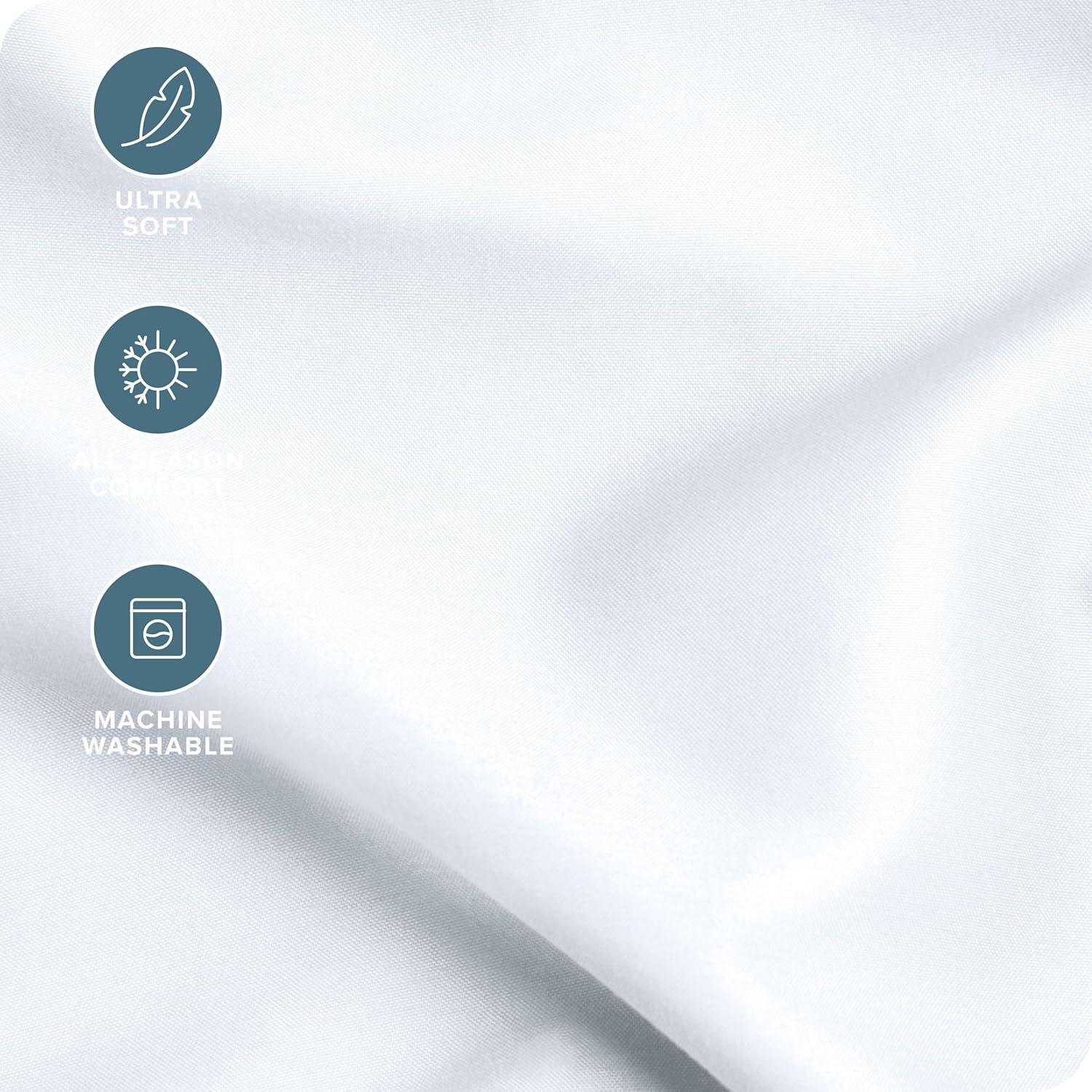 Queen Cypress 22 Inch Extra Deep Pocket Sheet Set, Double Brushed Microfiber Sheets by Bare Home