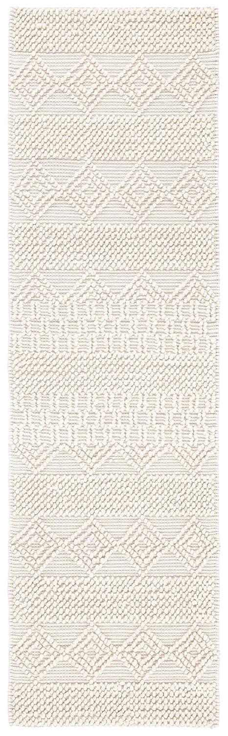 Natura Hand Woven 60% Wool And 40% Cotton Geometric Rug