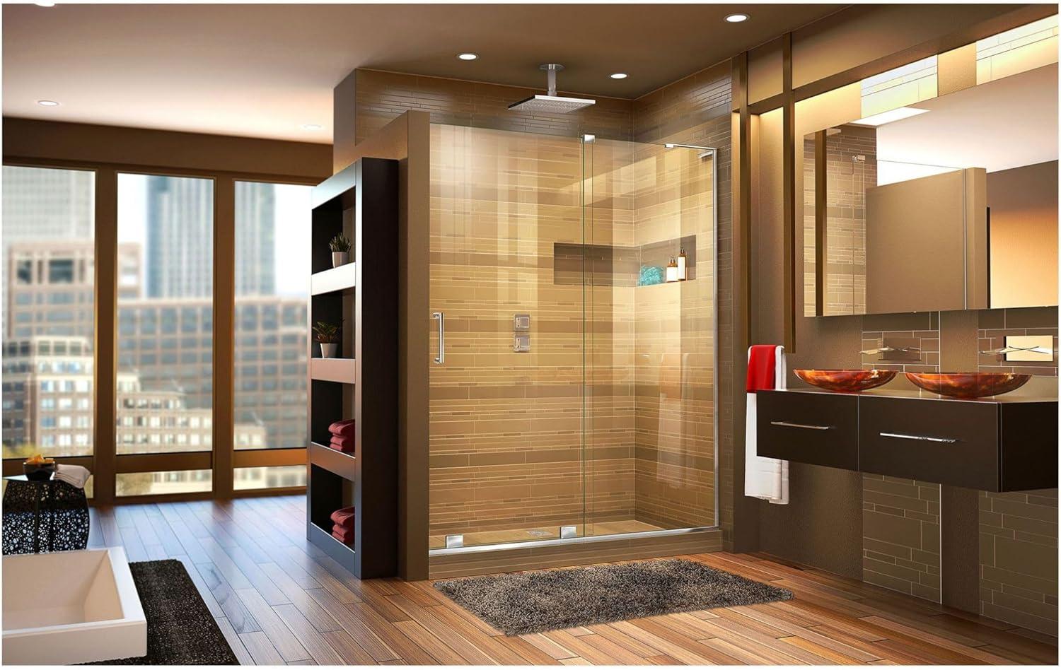 DreamLine Mirage-X 55 - 59 inch W x 71 inch H Frameless Sliding Shower Door