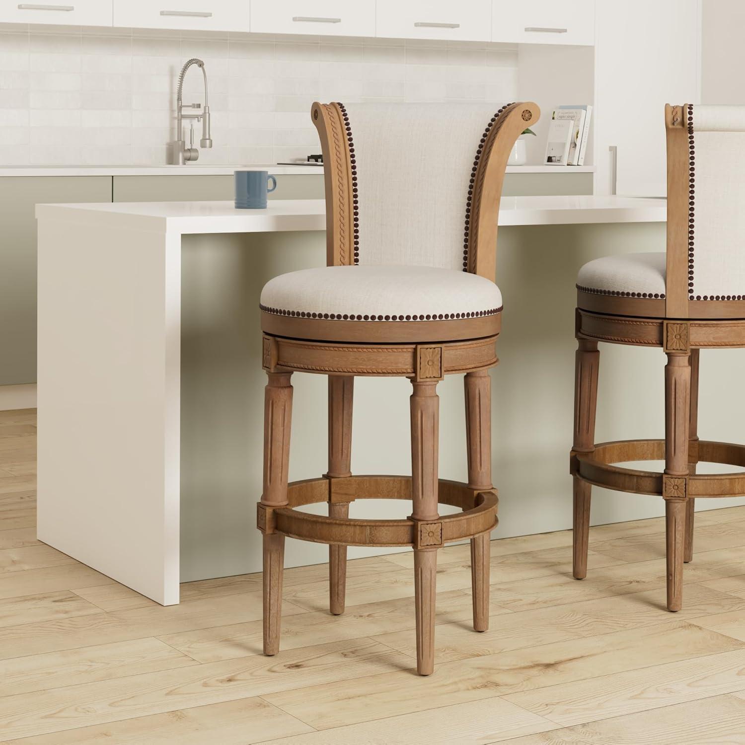 Maven Lane Maven Lane Pullman Stool with Fabric Upholstery