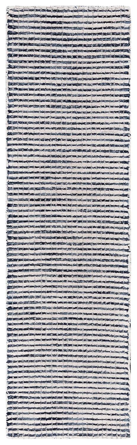 Latitude Run® Abstract Hand Tufted Wool Striped Rug