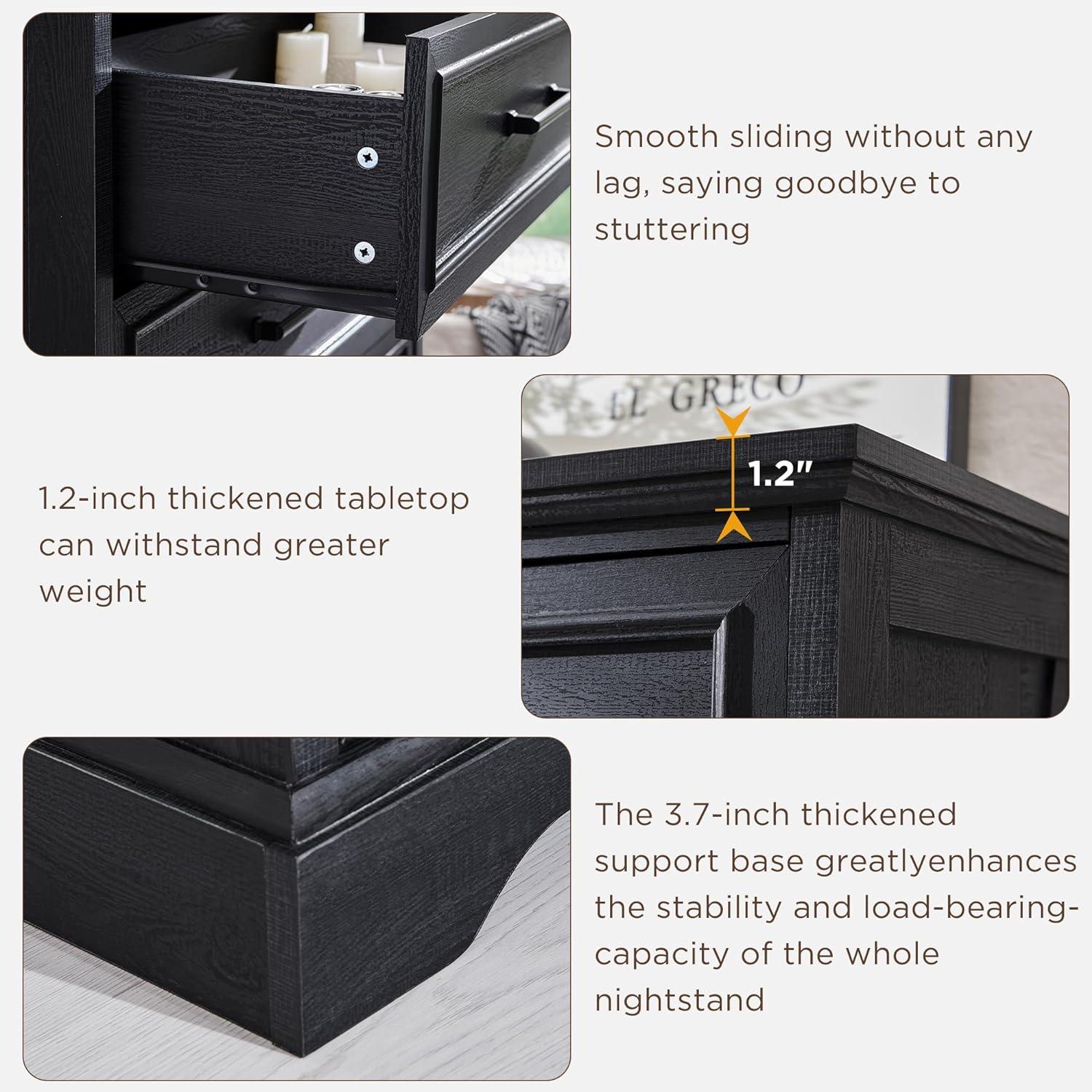 Gracie Oaks Quintone 46" Farmhouse 5 Drawer Dresser,Tall Chest of Drawer With Anti-Tip for Bedroom