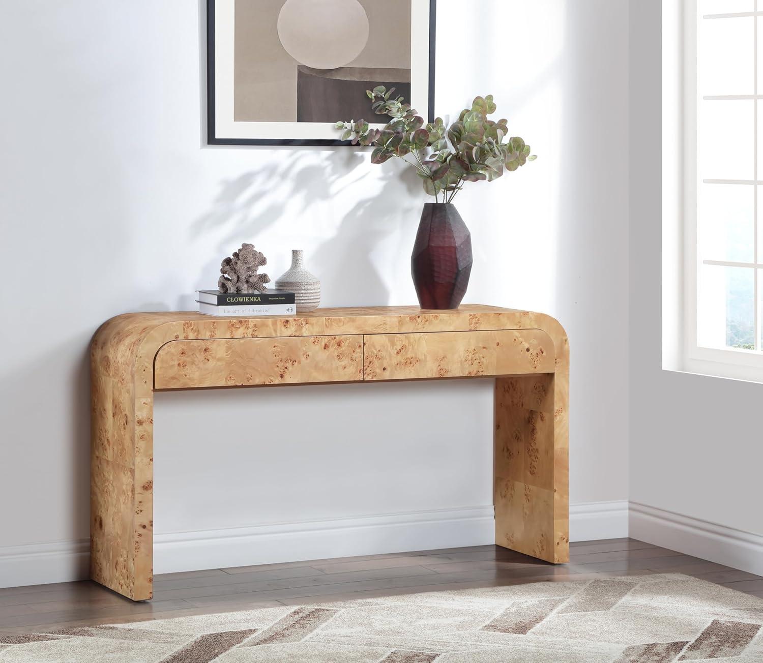 Meridian Furniture Cresthill Natural Ash Console Table