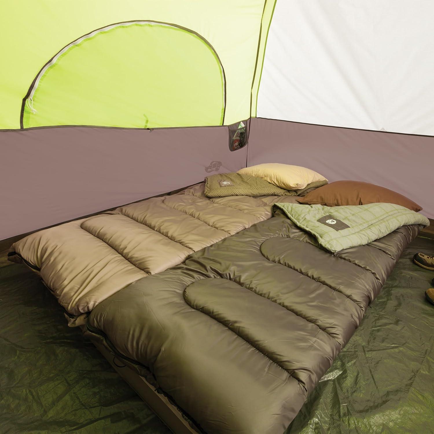 Coleman 6-Person Steel Creek™ Fast Pitch™ Dome Camping Tent with Screen Room, Green