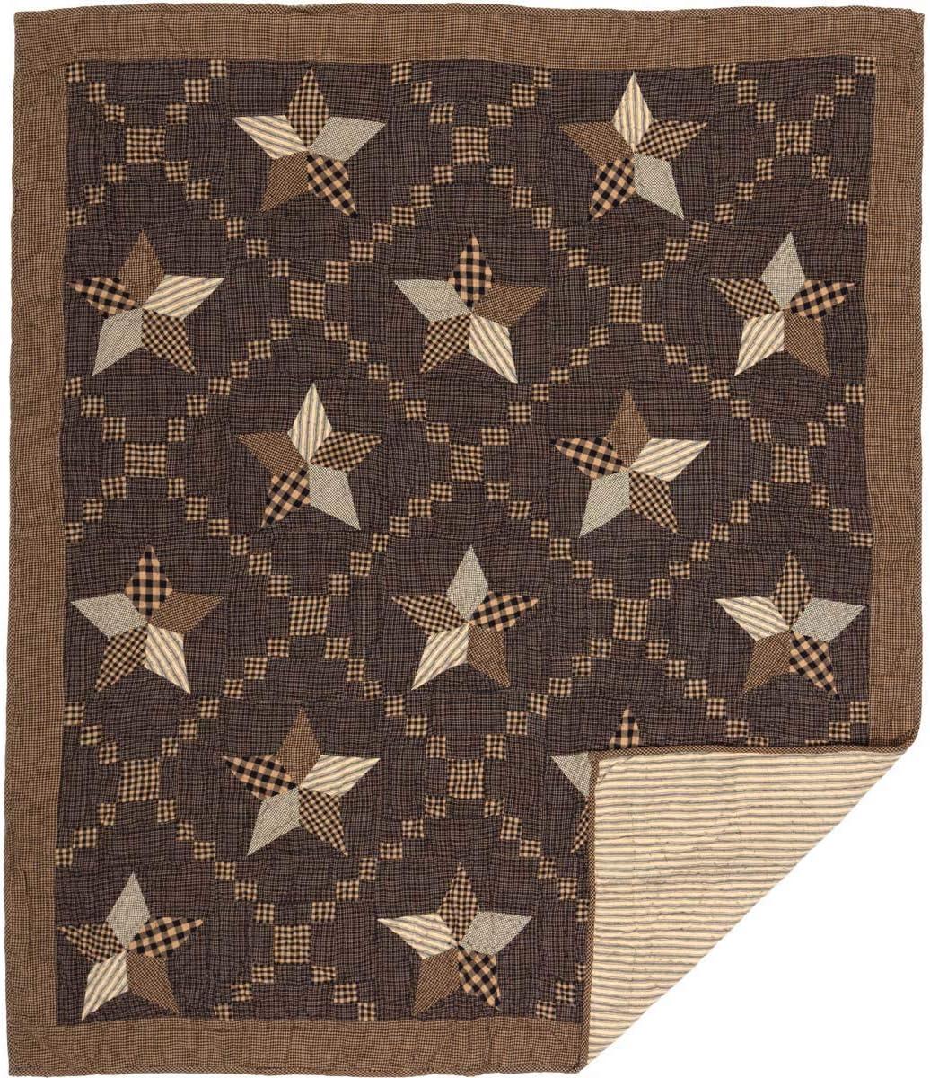 Farmhouse Star Quilted Throw 60x50