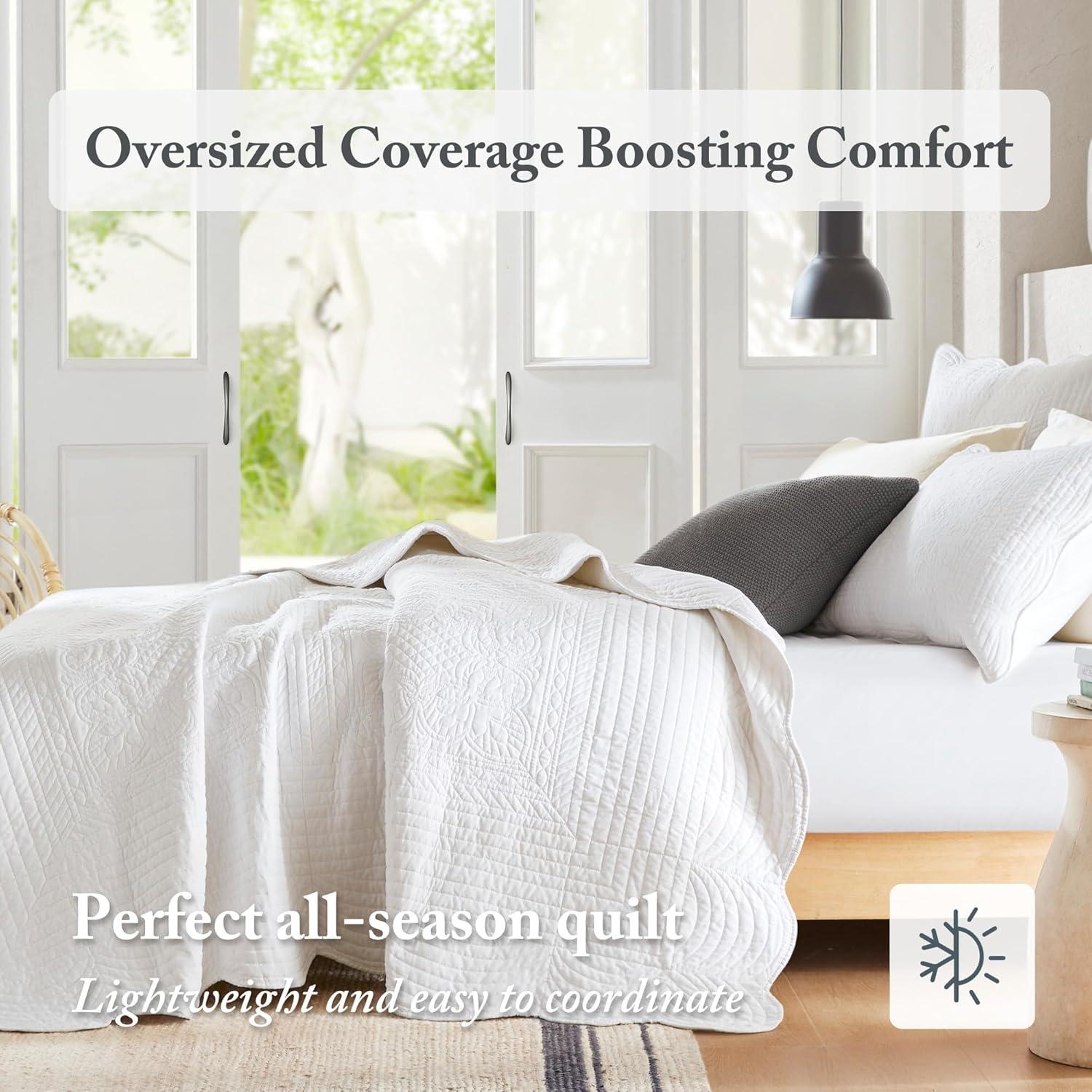 Tuscany Scalloped Edge Quilt Set