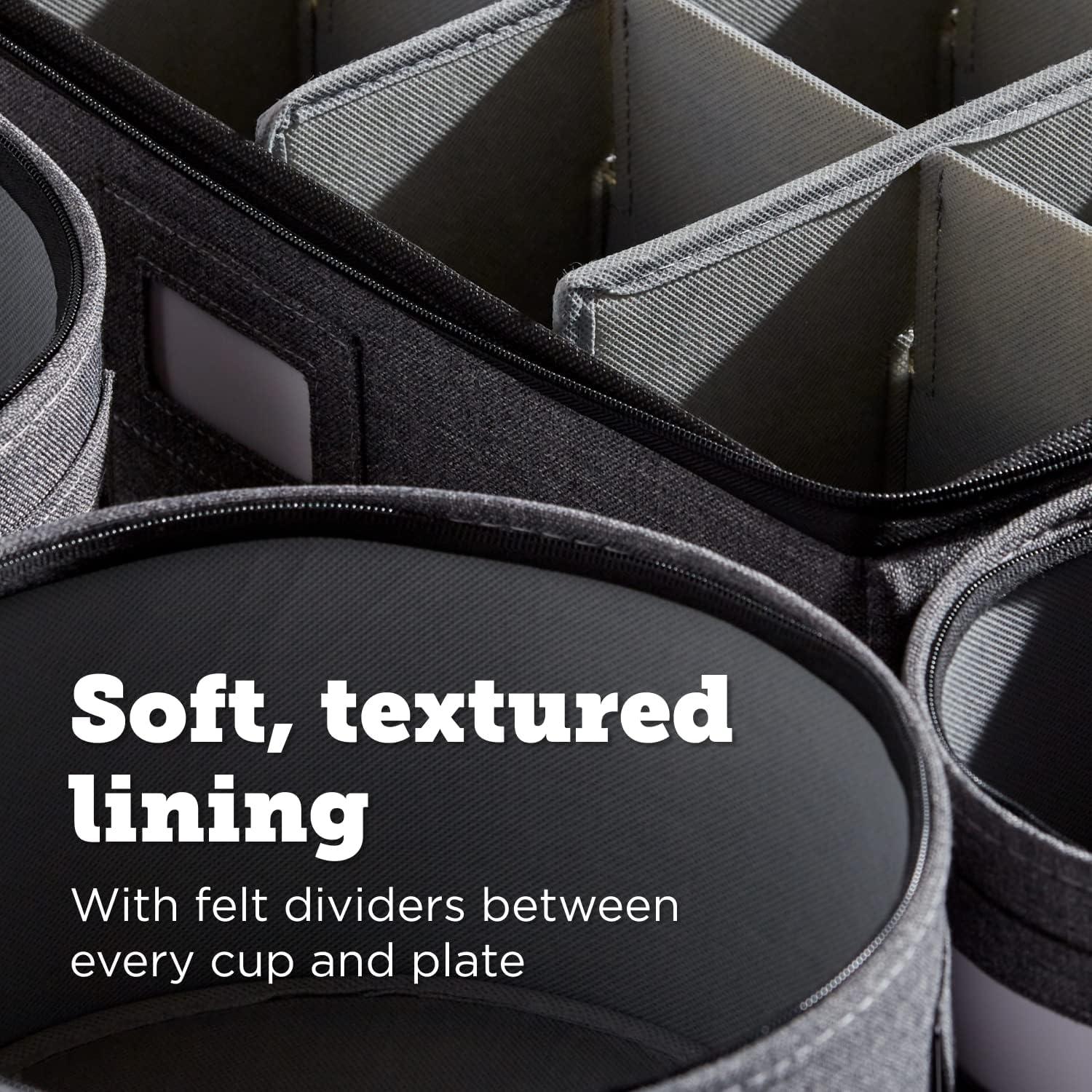 China Storage Containers, Containers for Organizing, Hard Shell Case, Felt Plate Dividers, Moving Supplies, Storage Box, Wine, Dishes, Glasses Storage, Charger Plates Storage Containers