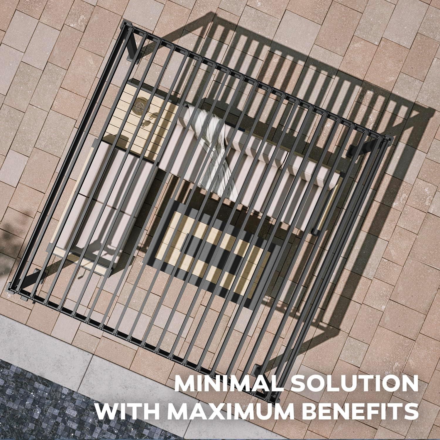 Mirador 80/88S Metal Frame Pergola with Adjustable Louvered Roof & Reviews | Wayfair