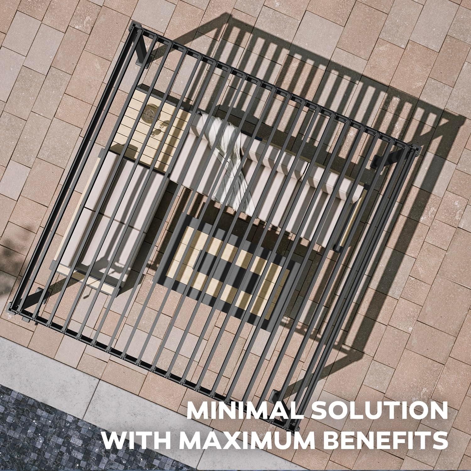 Mirador 80/88S Metal Frame Pergola with Adjustable Louvered Roof & Reviews | Wayfair