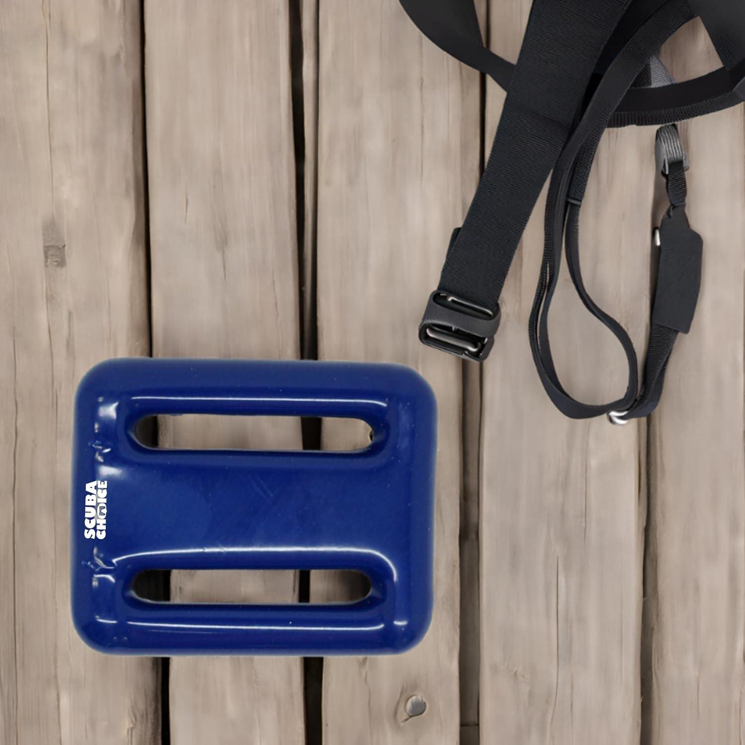 Scuba Choice Blue Vinyl Coated Diving Assorted Lead Weights, 2LB