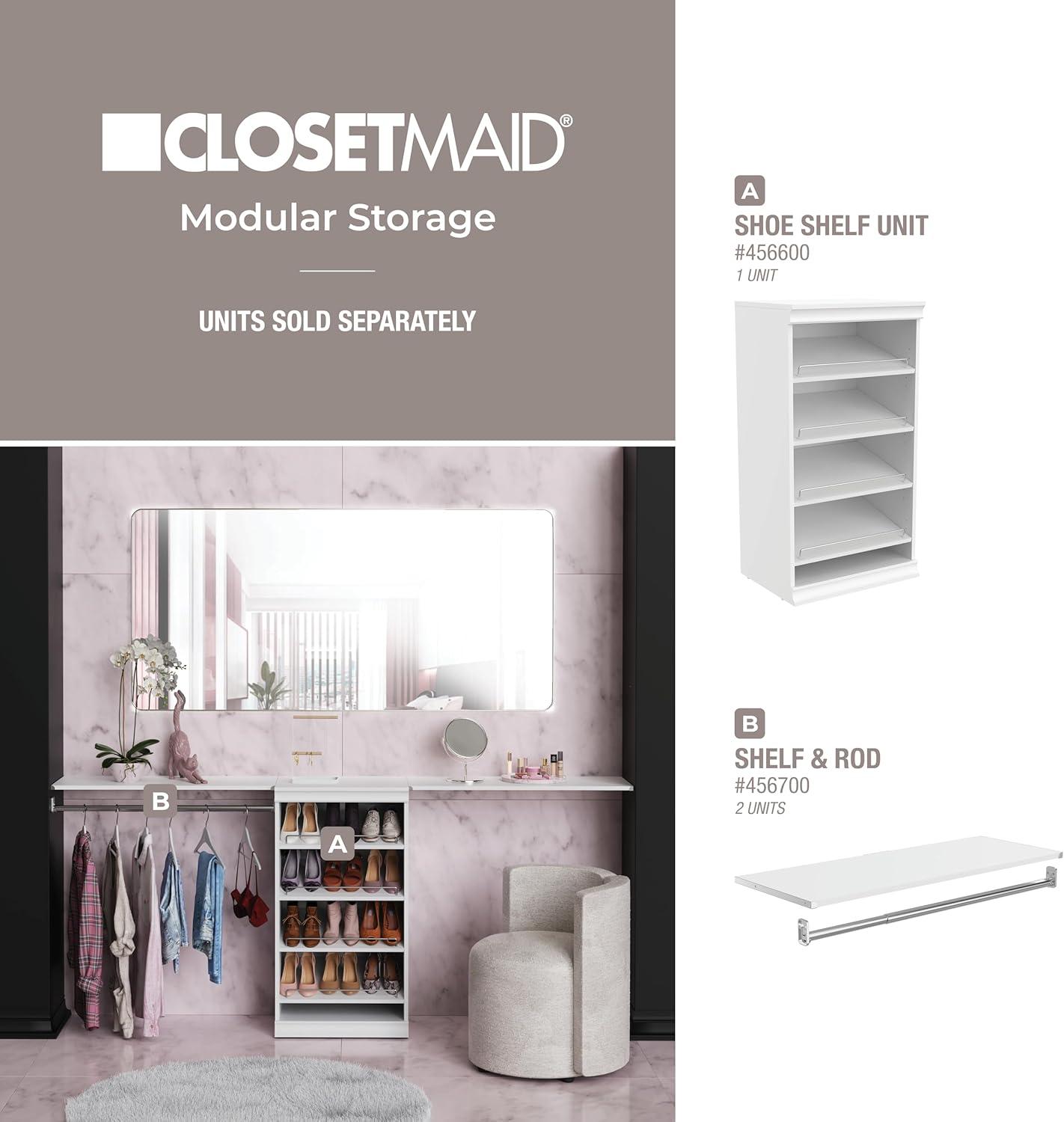 ClosetMaid Modular Storage 12-Pair Shoe Shelf Unit - ClosetMaid