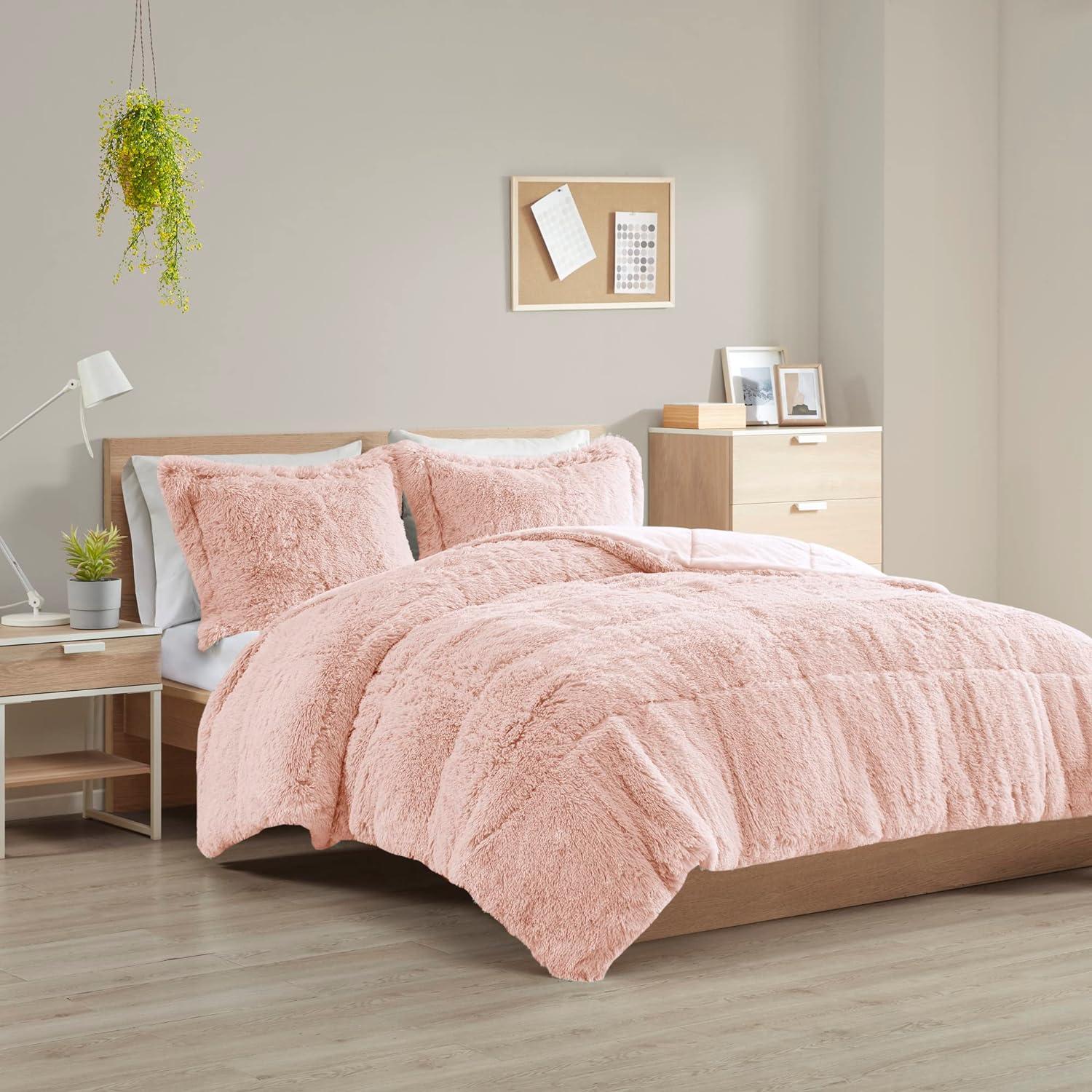 Malea Shaggy Faux Fur Comforter Mini Set