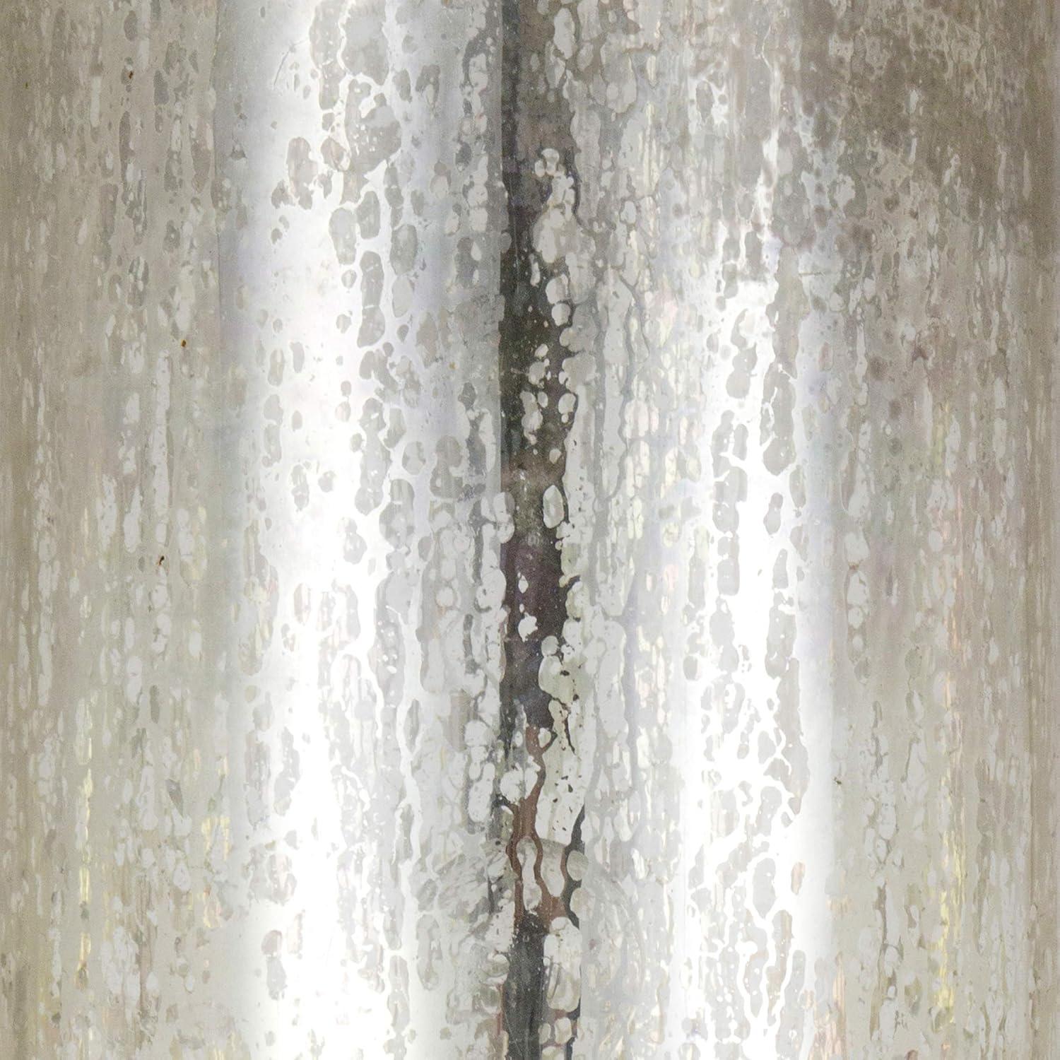 Numit 68.75" Tall Floor Lamp with Glass Shade in Brass/Mercury Glass