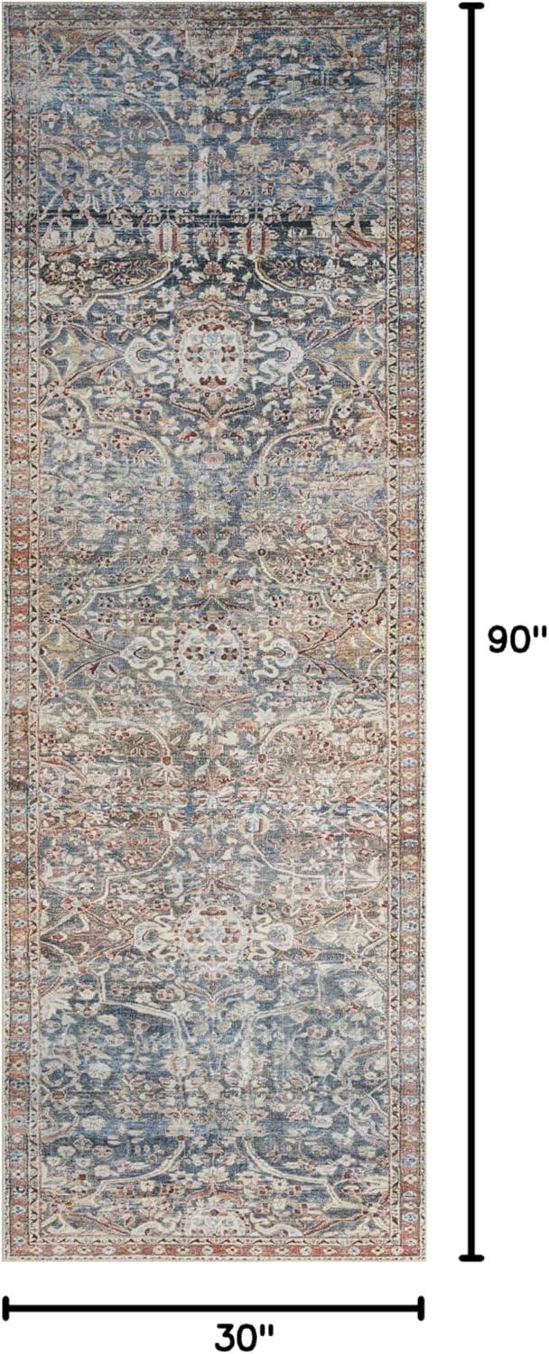 Chris Loves Julia x Loloi Jules Oriental Denim/Spice Area Rug