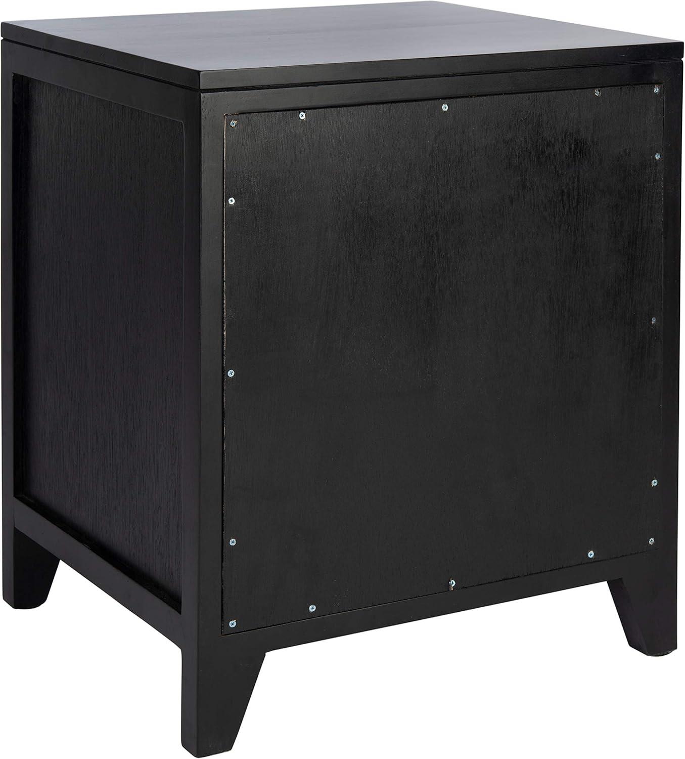 Miya 1 Drawer Nightstand - NST5012 - Black/Natural - Safavieh
