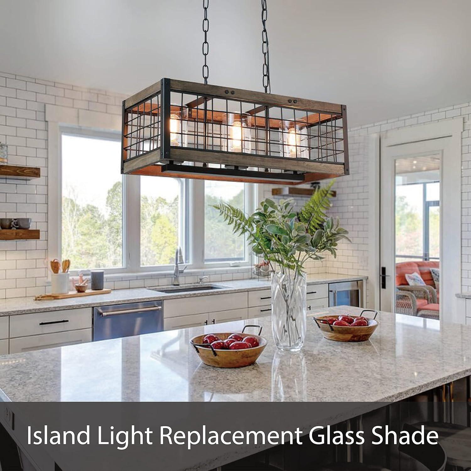 Aspen Creative 23626-60-3, Clear Glass Shade for Lighting Fixture/Vanity Light/Wall Light, Size: 5-1/4" D x 5-7/8" H, 3Pcs/Pack