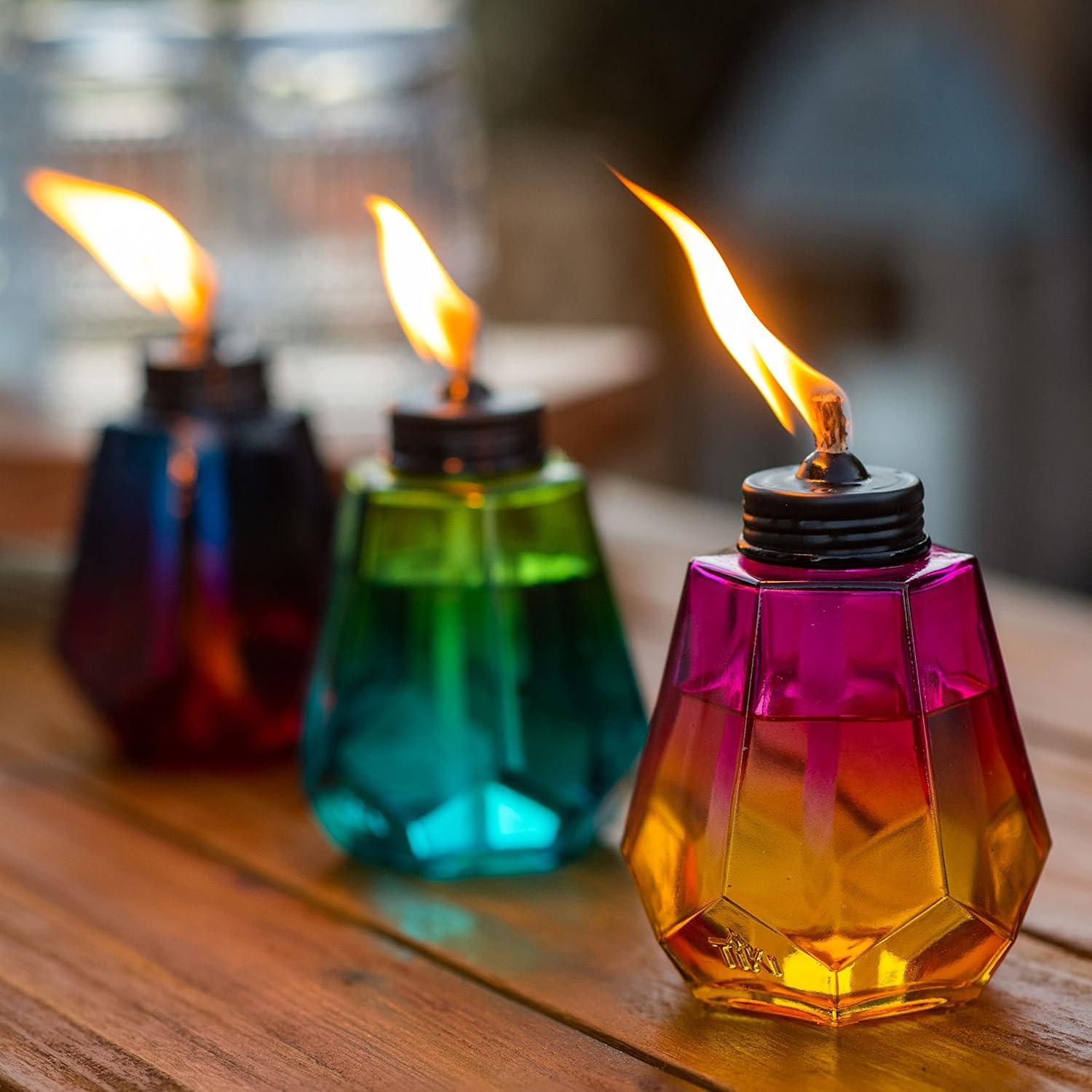 TIKI Brand TIKI® Brand 5.25 Inch Table Torch Ombre Royal (Set of 3)