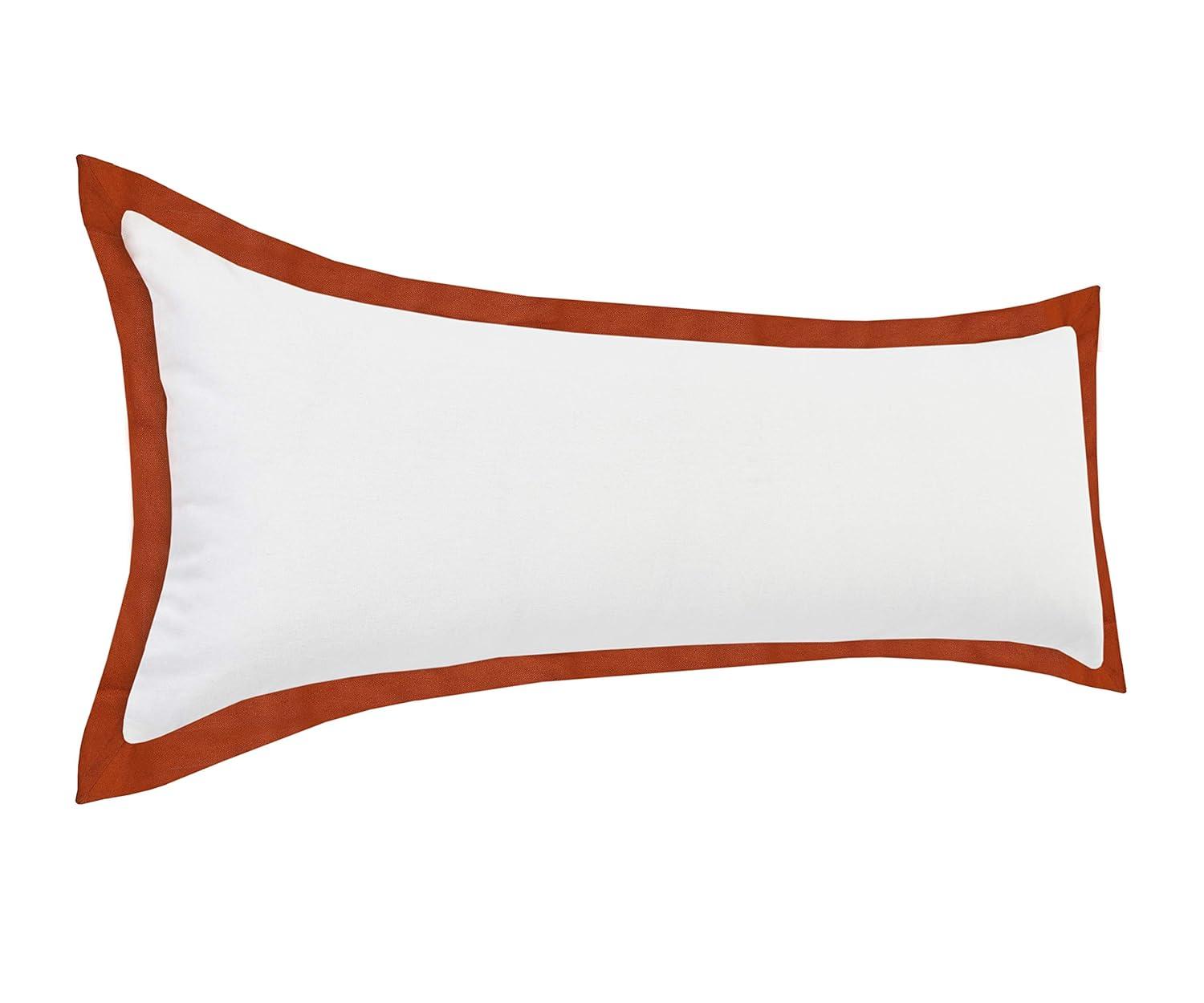 ZeaZu 14" X 36" 100% Cotton Geometric Zippered Pillow