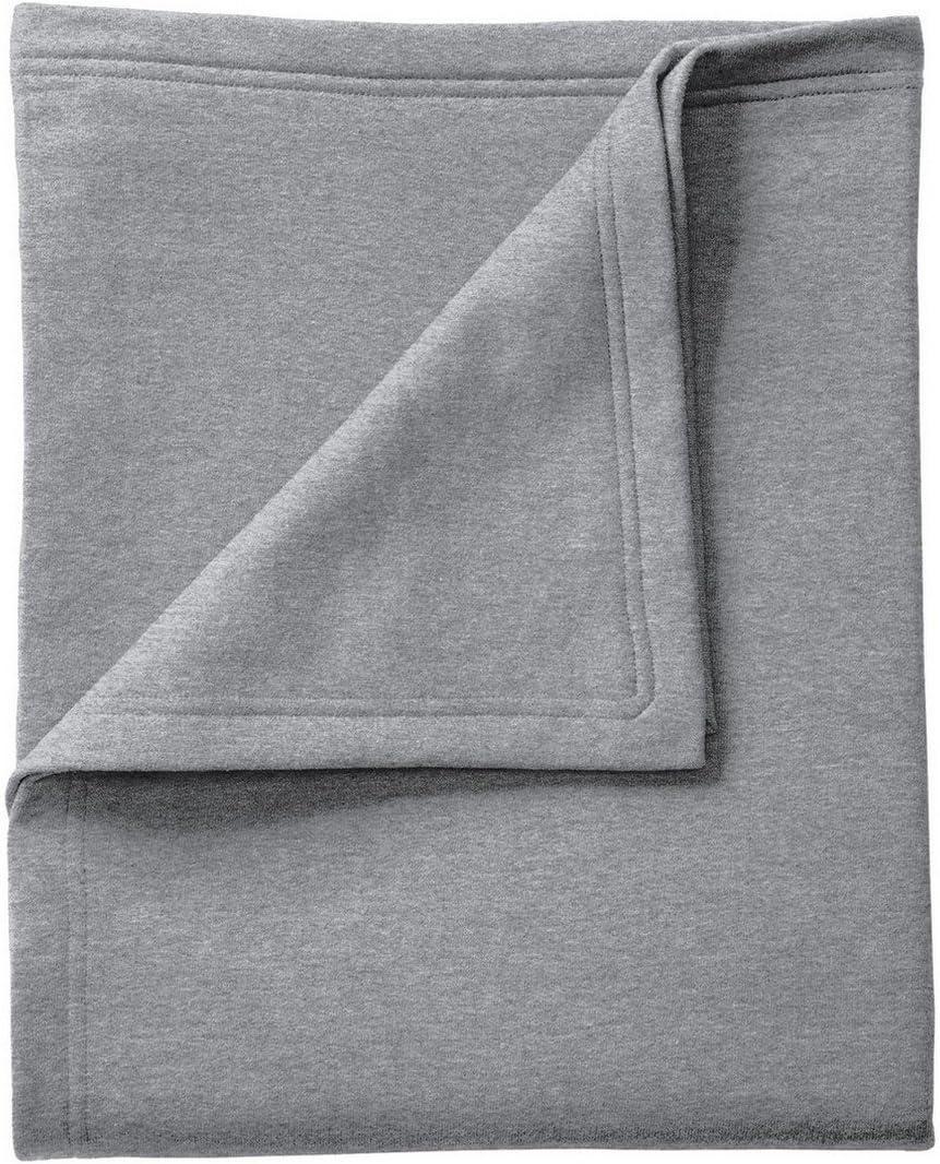Port & Company Core Fleece Sweatshirt Blanket Bp78 - Athletic Heather - One Size