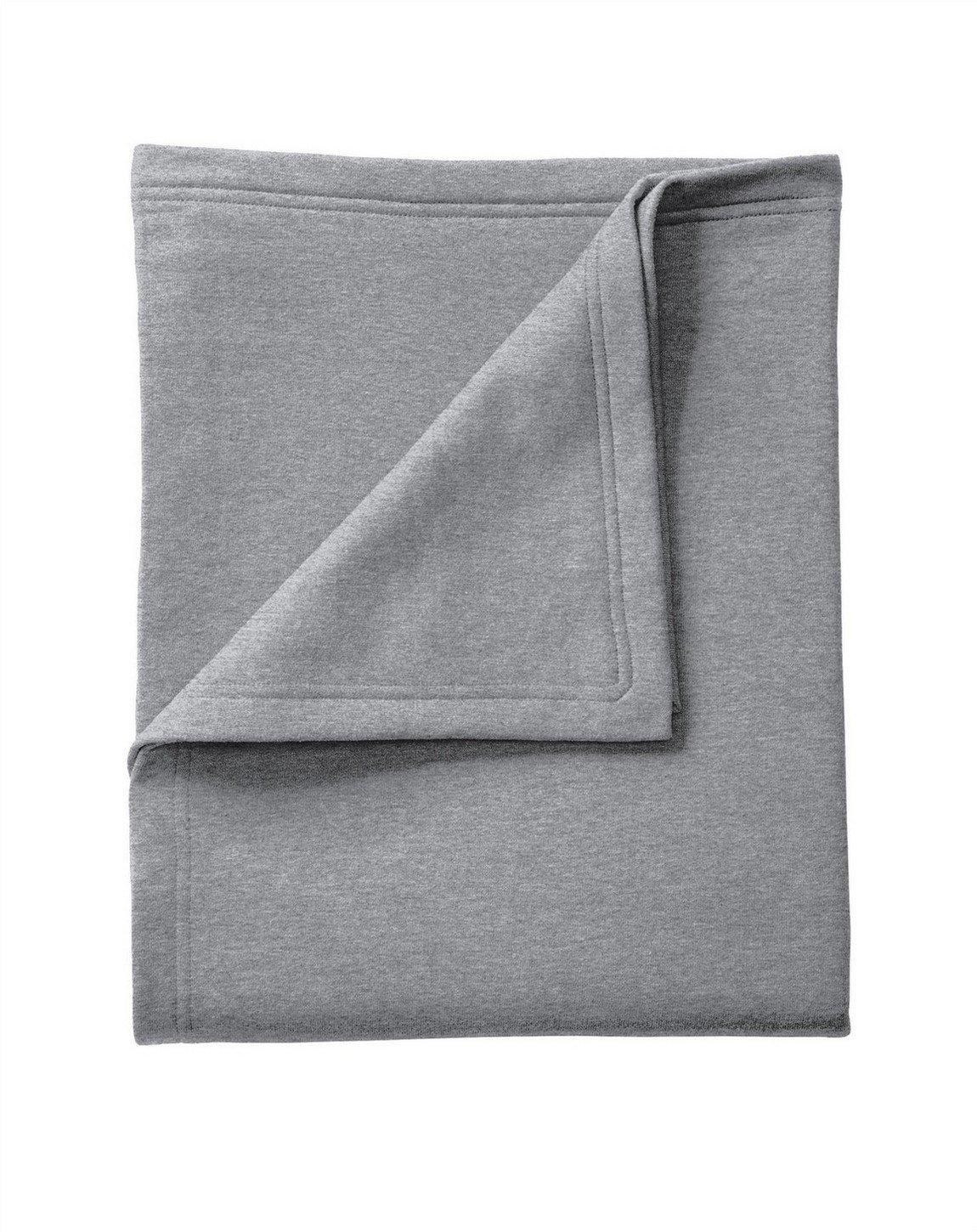 Port & Company Core Fleece Sweatshirt Blanket Bp78 - Athletic Heather - One Size