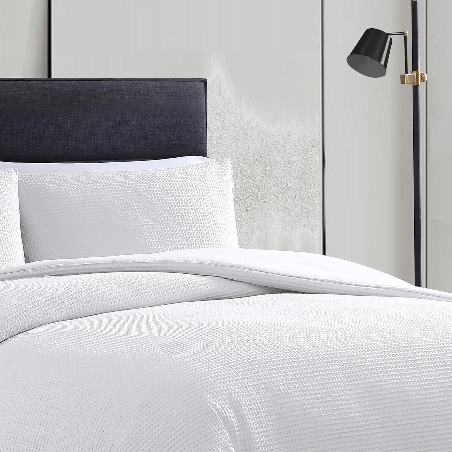 Vera Wang Vera Wang Waffle Pique Solid Cotton Comforter Set