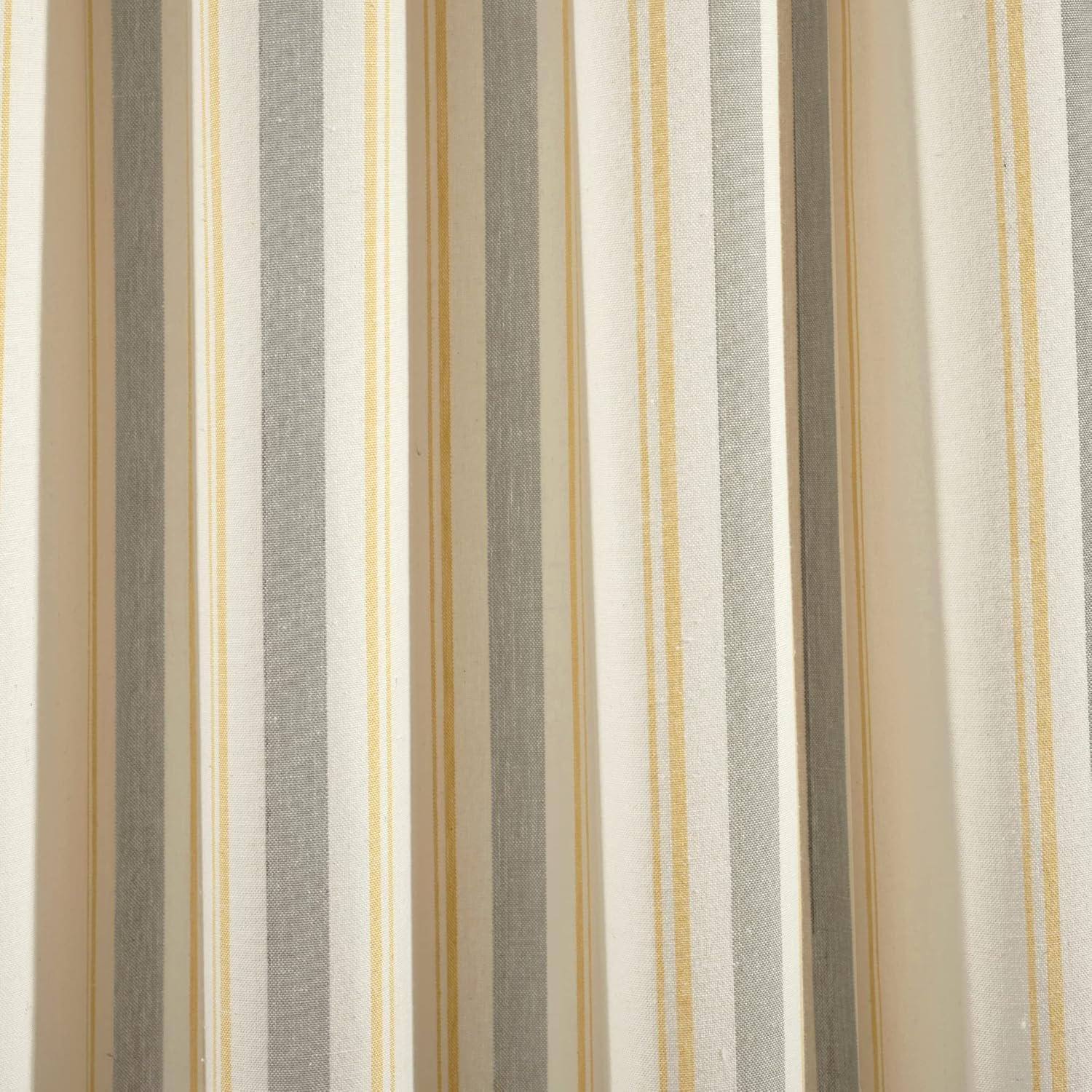 Cotton Blend Semi Sheer Curtain Pair