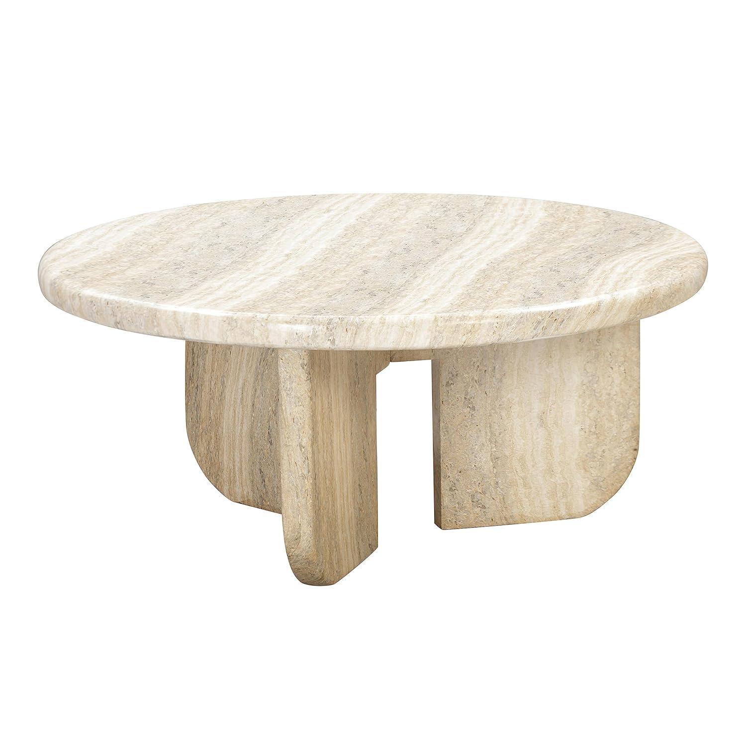 TOV Furniture TOV Furniture Patrizia Concrete Round Coffee Table
