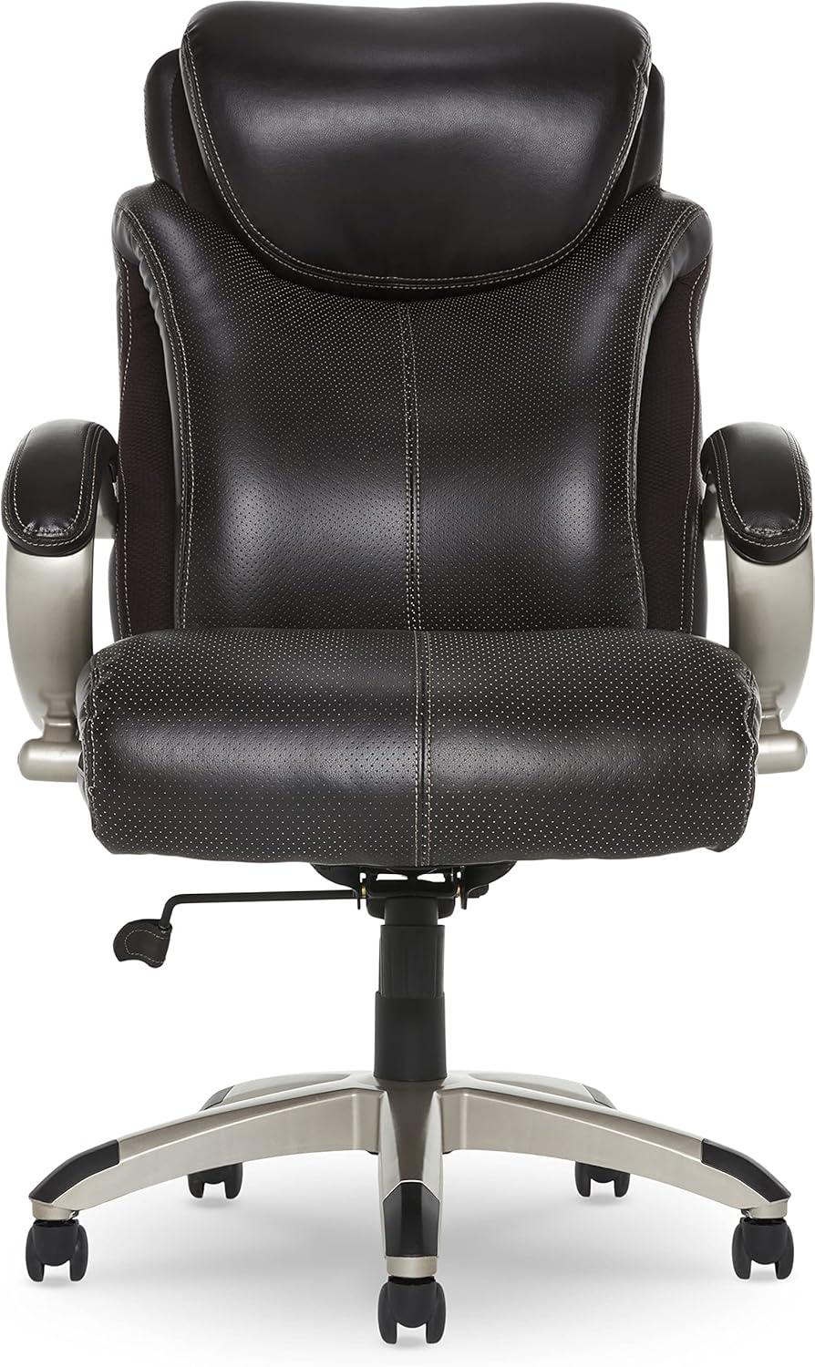 Roasted Chestnut Bonded Leather Executive Swivel Chair with AIR Lumbar Support