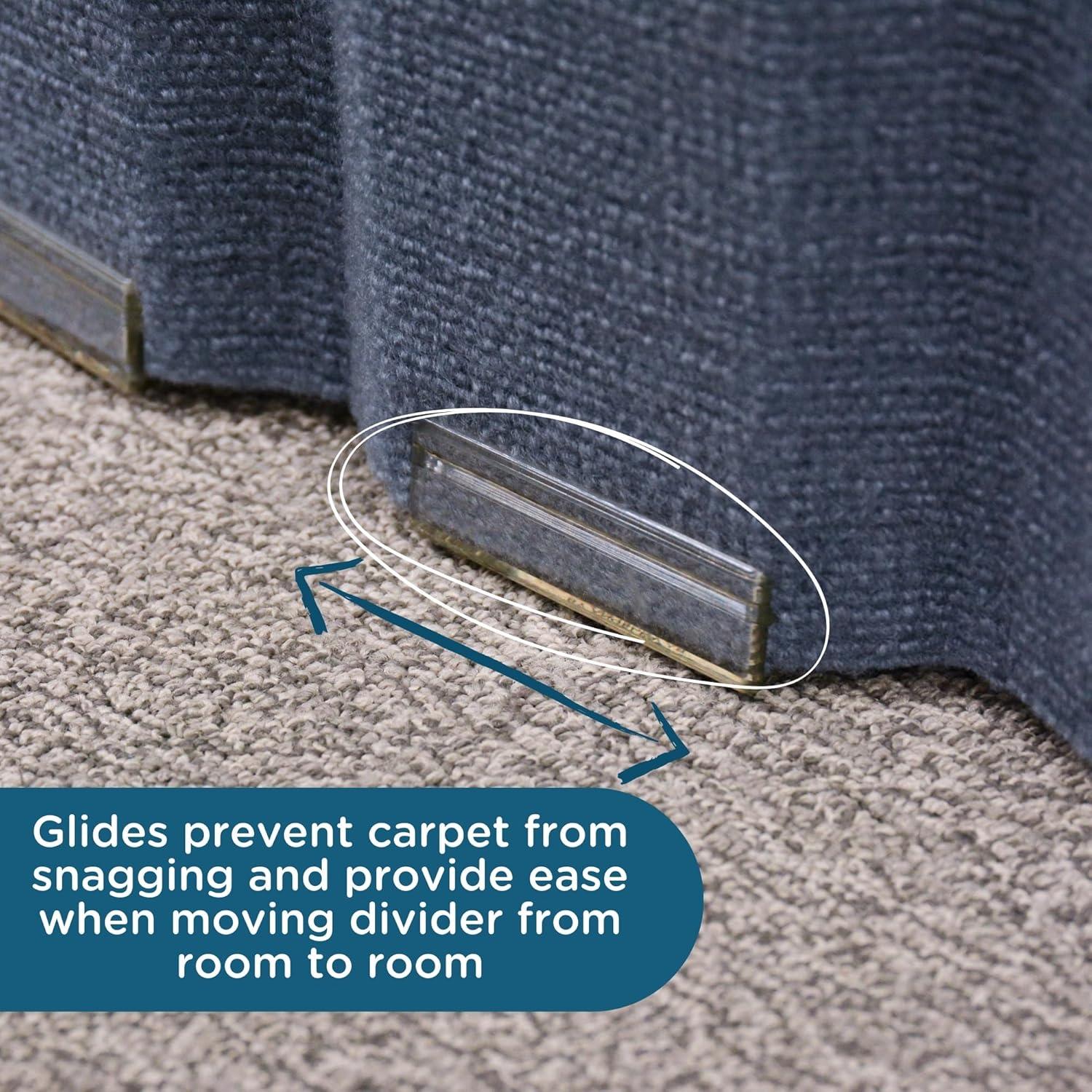 Slate Blue Flexible Soundproof Room Divider with Magnetic Connectors