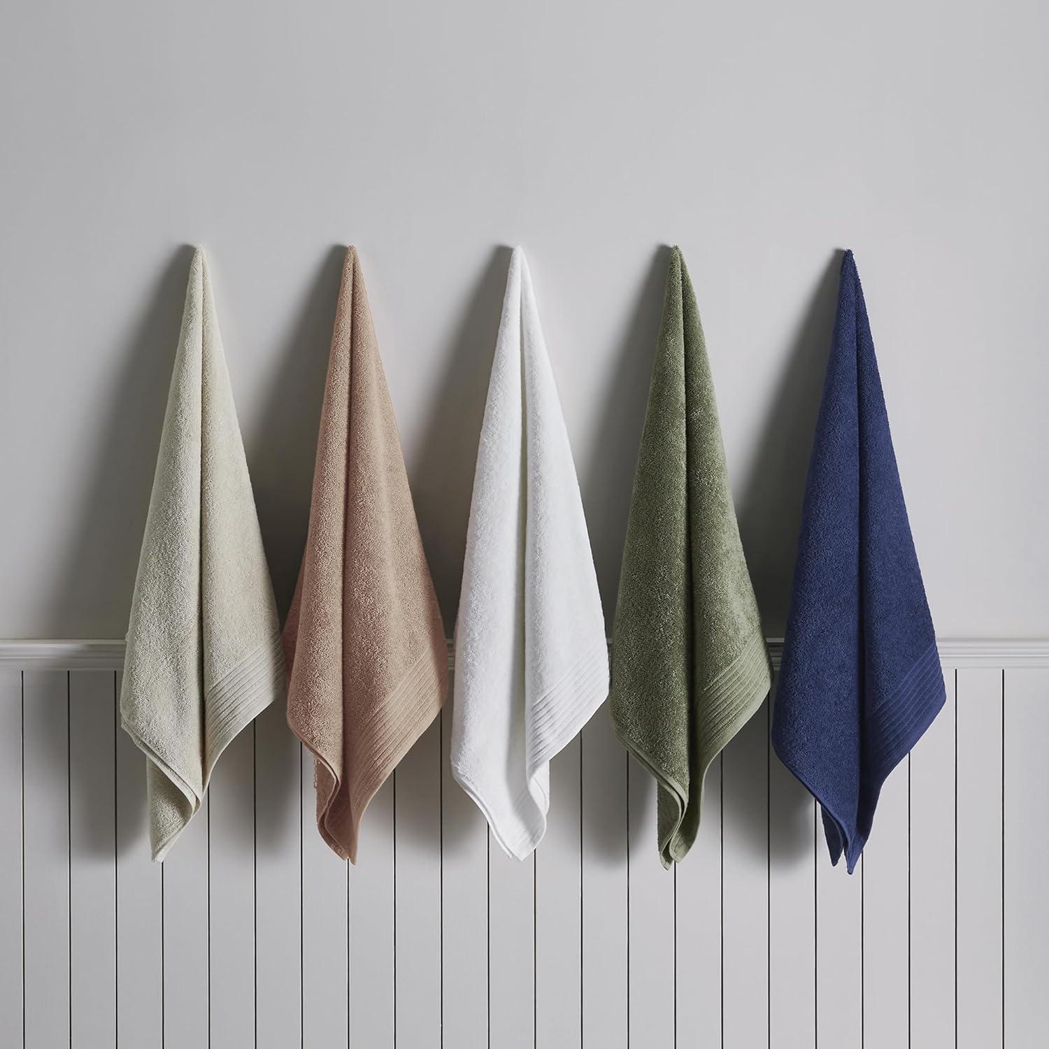 FreshFolds Super Soft 100% Ringspun Cotton Quick-Dry 6-Piece Towel Set
