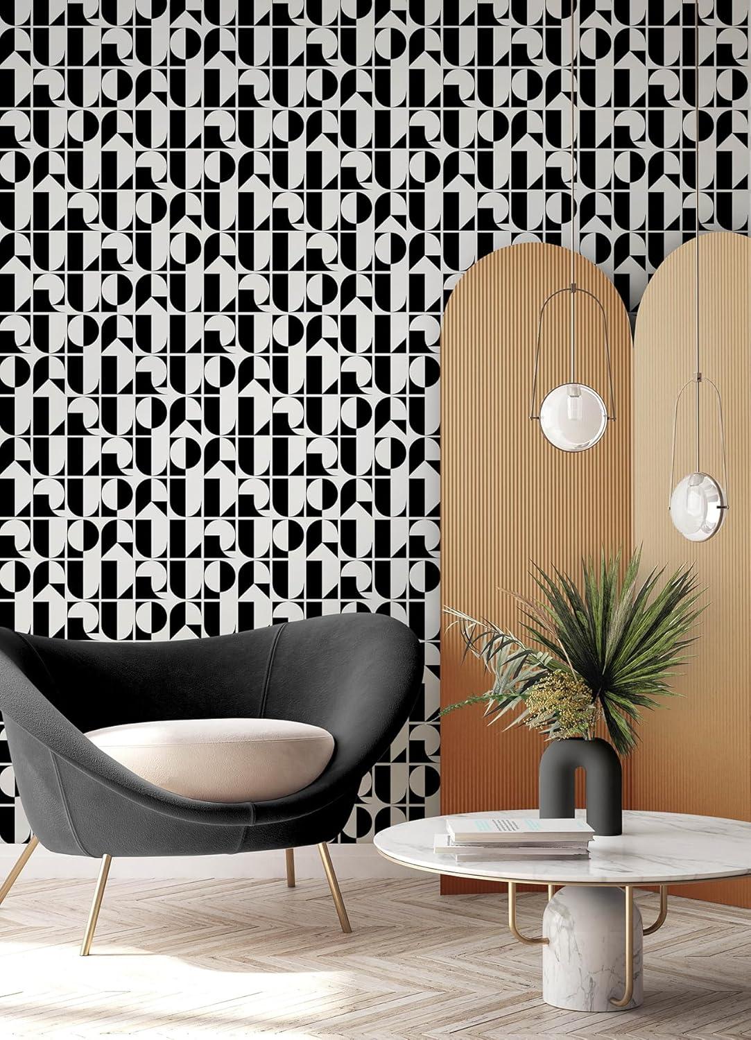 RuDeco 18' L x 20.5" W Peel and Stick Wallpaper