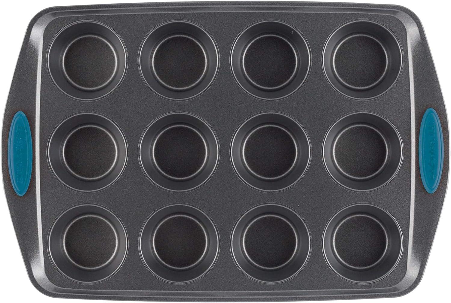 Gray Non-Stick 12-Cup Oven-Safe Muffin and Cupcake Pan