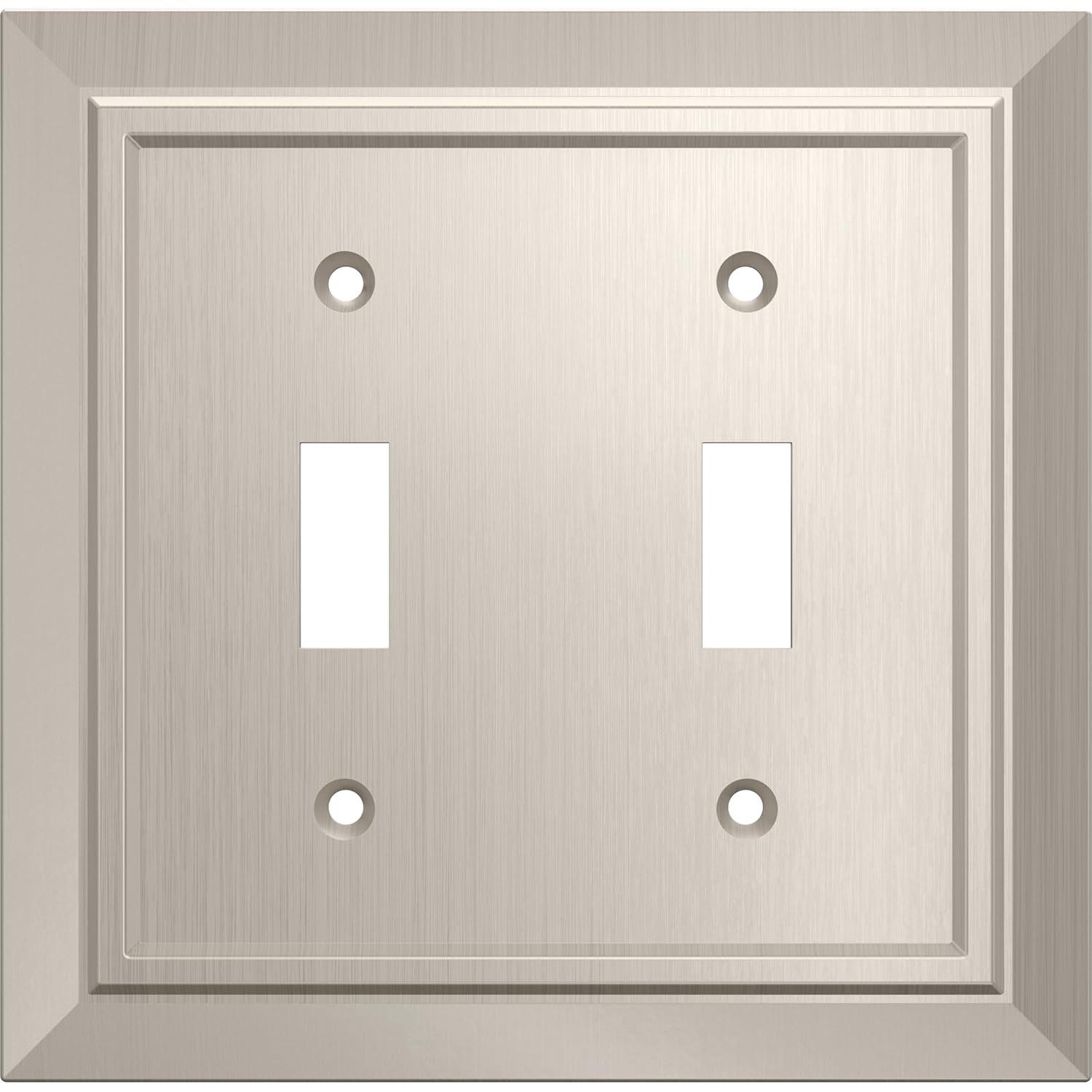 Franklin Brass Classic Architecture 2-Gang Toggle Light Switch Wall Plate