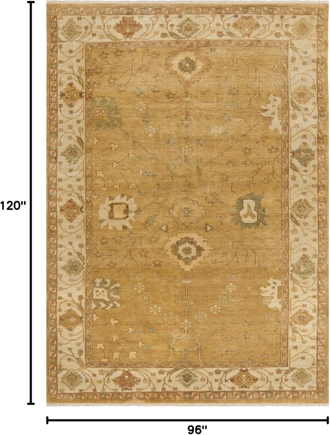 Oushak Hand Knotted Wool Oriental Rug