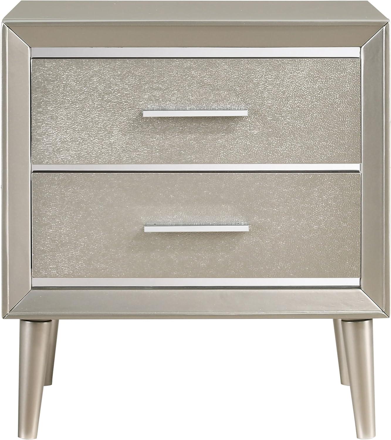 Coaster Company Metallic Sterling 2-Drawer, 23.4 inch