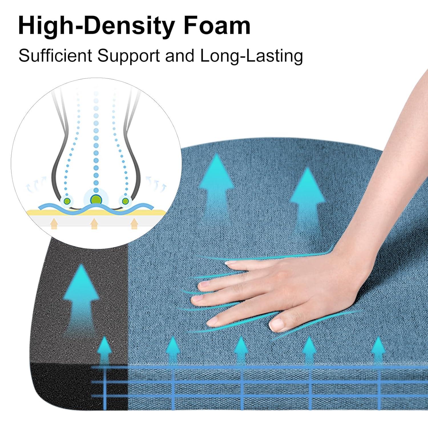 Chair Cushions for Dining Chairs Set of 2 - Blue