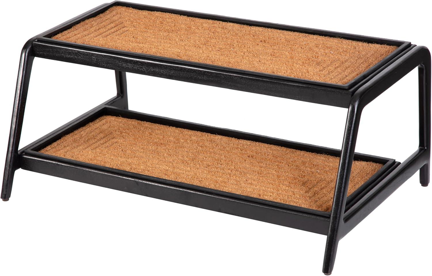 Solid Wood Boot Tray with Non-Slip Base – Waterproof Shoe Storage Cabinet for Entryway, Mudroom & Hallway