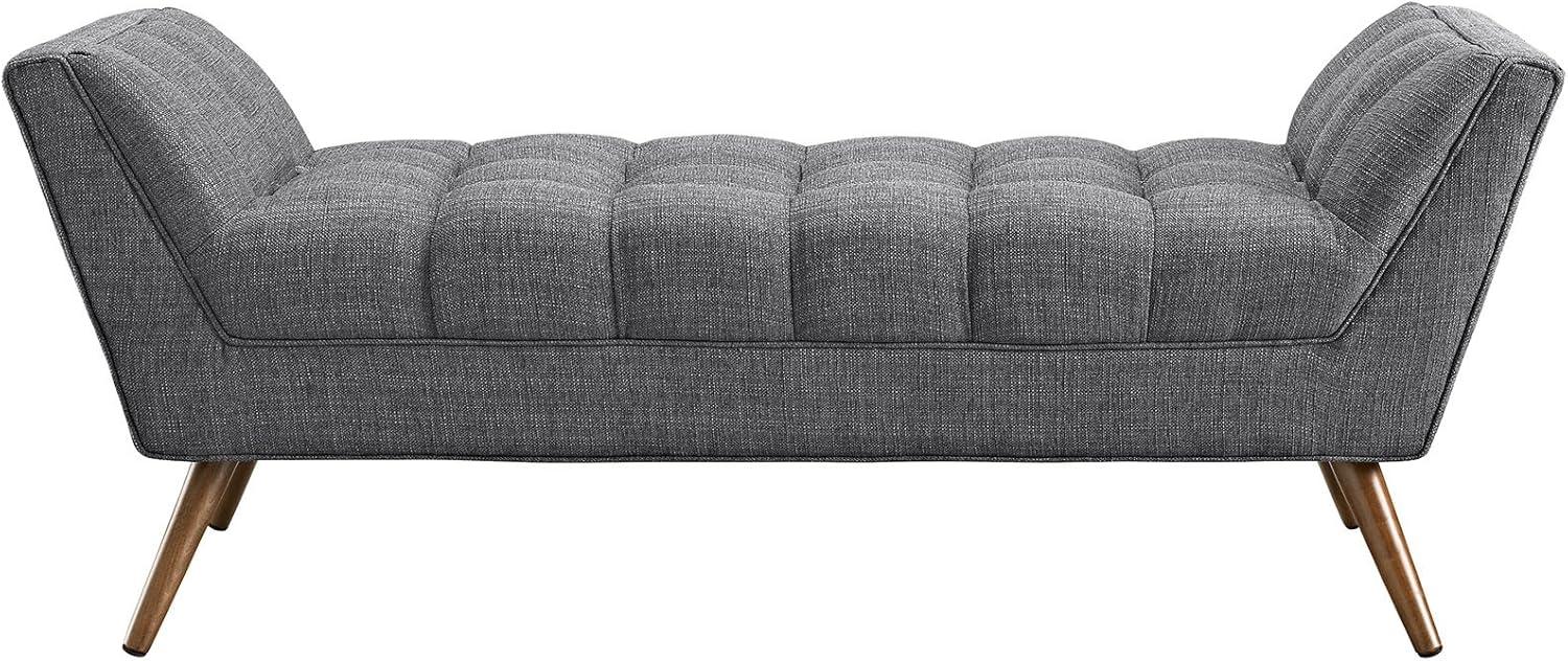 Ergode Response Medium Upholstered Fabric Bench - Gray