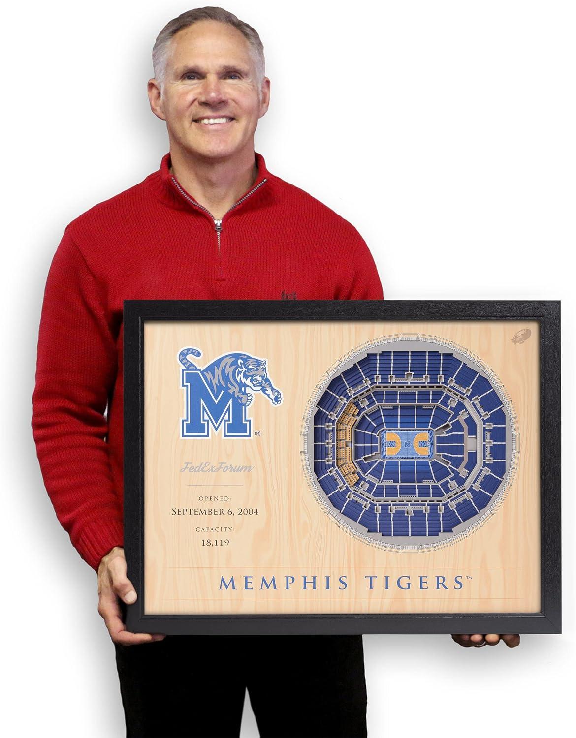 YouTheFan NCAA 25-Layer StadiumView Wall Art