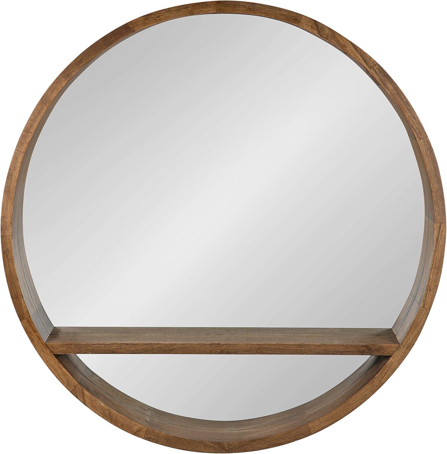 Shane Flat Wall Mirror with Shelves